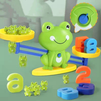 2025 enfants mathématiques apprentissage numéro dessin animé numérique Animal jeu sensoriel en plastique grenouille boulier mathématiques balance enseignement