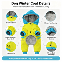 Nouvelle conception de vêtements pour animaux de compagnie, vêtements d'automne et d'hiver, manteau pour chien imperméable à l'eau, doublure en polaire double face