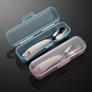 Gadgets de cuisine les plus vendus couverts en acier inoxydable cuillères à soupe enfants cuillère et boîte bébé <span class=keywords><strong>anniversaire</strong></span> <span class=keywords><strong>vaisselle</strong></span> pour enfants 1006272 - Product Image 4