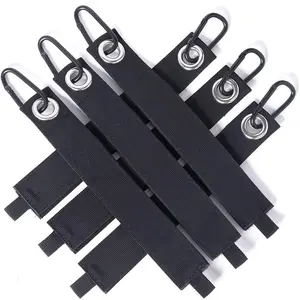 重型衣架带储物带带扣延长线收纳器带挂钩，用于电缆绳索软管瓶