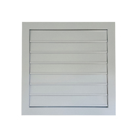 Grille d'aération à gravité en plastique de qualité industrielle pour atelier/entrepôt, dispositif de prévention du retour d'air pour l'extérieur et le salon