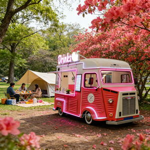 Wholesale Fiberglass Mobile Food Truck <b>Trailer</b> Cooking Equipment for Snack Food Hotdog Chips Outdoor Fast Food Cart - Product Image 1