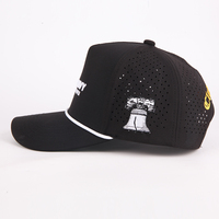 Gorra de Golf Personalizada con Bordado, Transpirable, Impermeable, con Cuerda, Perforaciones Cortadas con Láser, para Atletismo, Running y Béisbol
