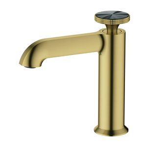 Brass Basin Faucet Single Handle Ceramic Valve Core <b>Deck</b> Mounted For Bathroom Sink - Product Image 5