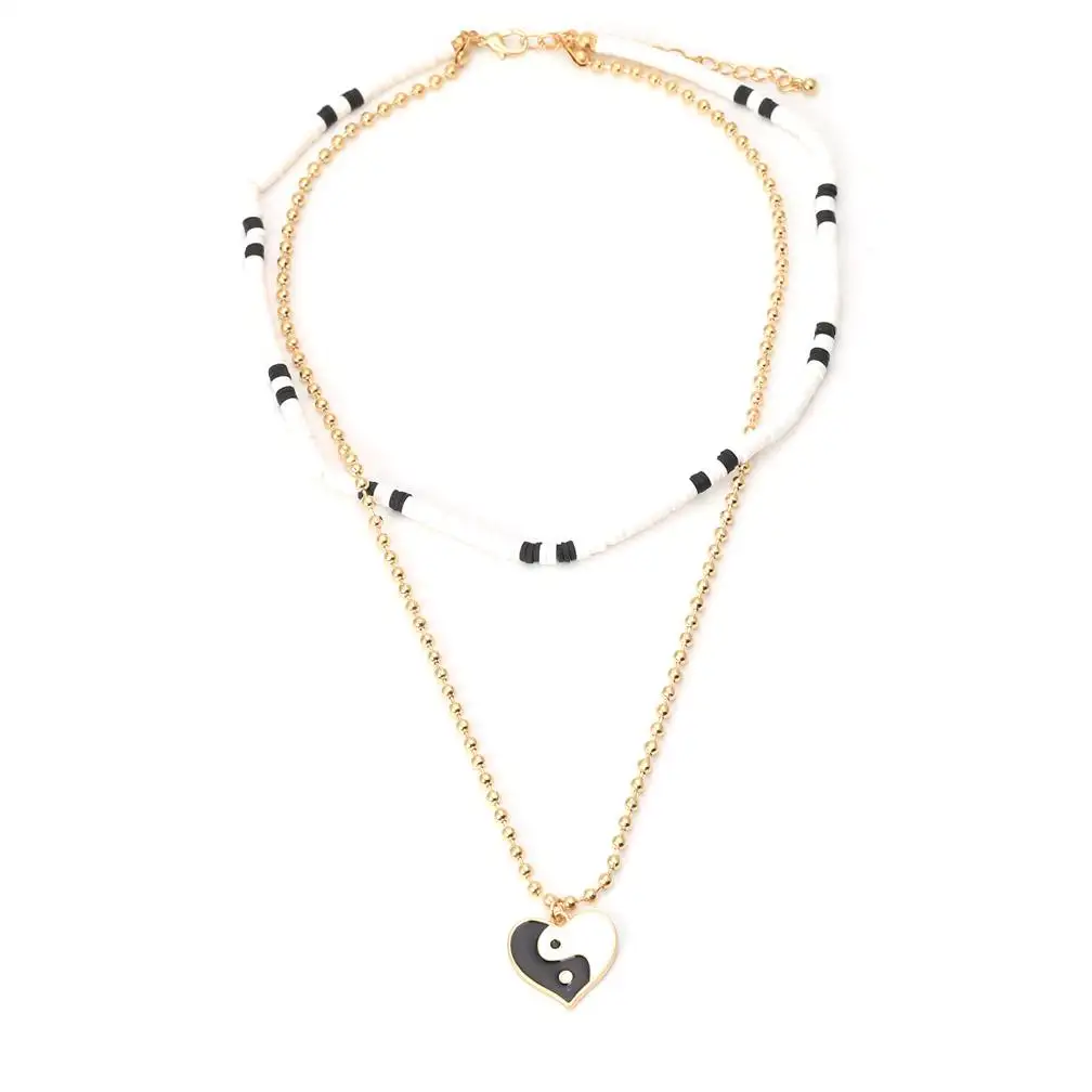 Bijoux fantaisie colliers nom Rose boîte noir femme chaîne argent nouveau Logo personnalisé Bracelet plaqué collier nettoyage vêtements