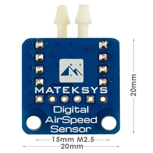 Sensor de Velocidad Aérea Digital MATEK ASPD-4525 Azul, Molde Privado, Compatible con Control de Vuelo INAV para Drones de Carreras / Aviones RC - Product Image 3