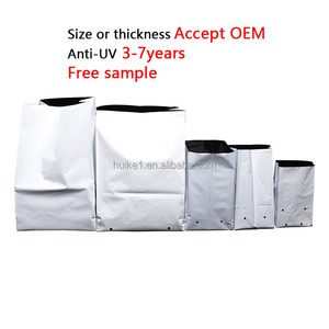 Bolsa de plantación perforada de polietileno <span class=keywords><strong>PE</strong></span> de 1 galón, bolsas de plástico para cultivo de flores de vivero con protección UV - Product Image 5