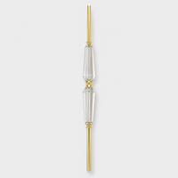 Balustre décoratif en aluminium pour rampe d'escalier, insert de colonne métallique pour main courante d'escalier d'hôtel ou de balcon