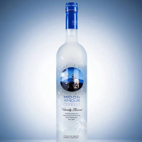 Vente Flash OEM ODM AMOR MOON Vodka 750ml 40% ABV Vodka Chinoise en Gros de Qualité Supérieure Lisse pour Cocktails