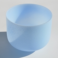 Ensemble de bols chantants en cristal arc-en-ciel pastel 7 chakras - Bols en quartz pur à 99,99 % avec 440 Hz/432 Hz pour la guérison des chakras et la relaxation profonde