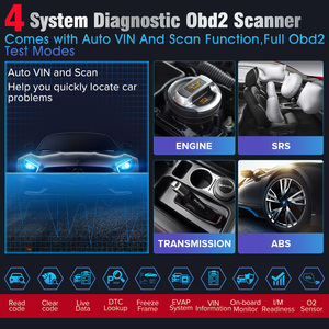 เครื่องอ่านโค้ดรถยนต์ Kingbolen S600 ระดับมืออาชีพ รองรับ OBD2 พร้อมฟังก์ชั่นรีเซ็ต 8 แบบ ใช้ได้กับรถยนต์ 12V มากกว่า 70 ยี่ห้อ รับรองการอัปเดตฟรี - Product Image 3
