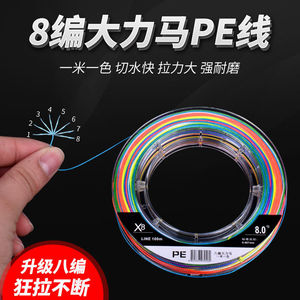 สายเอ็นตกปลา Dyneema X8 Pe Line 100ม. 6.0 คุณภาพเยี่ยม Max-8 สายถัก แข็งแรง ทนทาน กันน้ำ ทนต่อการสึกหรอ - Product Image 2