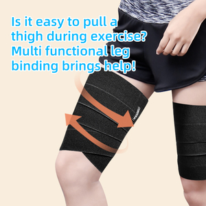 Attelle de compression élastique personnalisée pour <span class=keywords><strong>cuisse</strong></span>, post-liposuccion, prévention des tensions musculaires, soutien de la jambe, <span class=keywords><strong>bandage</strong></span> de compression inguinal - Product Image 6