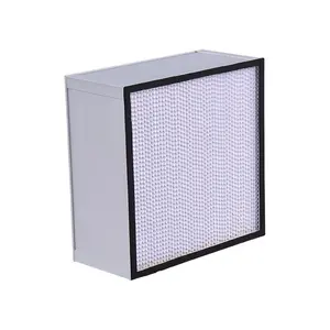 HVAC Filters Customized Deep-pleat High Efficiency Filter High Temperature Resistant Plate Frame HEPA Air Filter