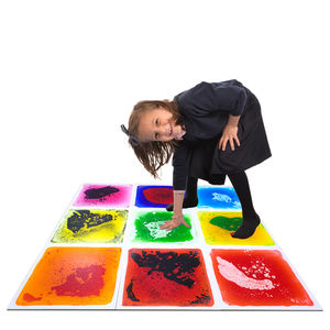 Enfant en bas âge intérieur sensoriel liquide sensoriel interactif intégration animal tapis salle de jeu 3d liquide vinyle tapis - Product Image 1