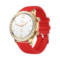 Pantalla redonda AMOLED con diamantes Reloj inteligente clásico para mujer Z95 Mini Rastreador saludable Multifunción ECG Reloj inteligente para mujer
