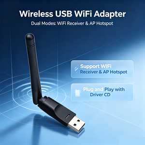 IFA01 Adaptateur réseau Wi-Fi USB sans fil 150 Mbps 2,4 GHz, carte adaptateur réseau externe USB2.0 MTK7601 - Product Image 5