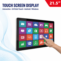 PC Todo en Uno Inteligente de 21.5 Pulgadas con Pantalla Táctil Android para Montaje en Pared, para Ascensores, Aeropuertos, Tiendas Minoristas, Metro, Quioscos Digitales