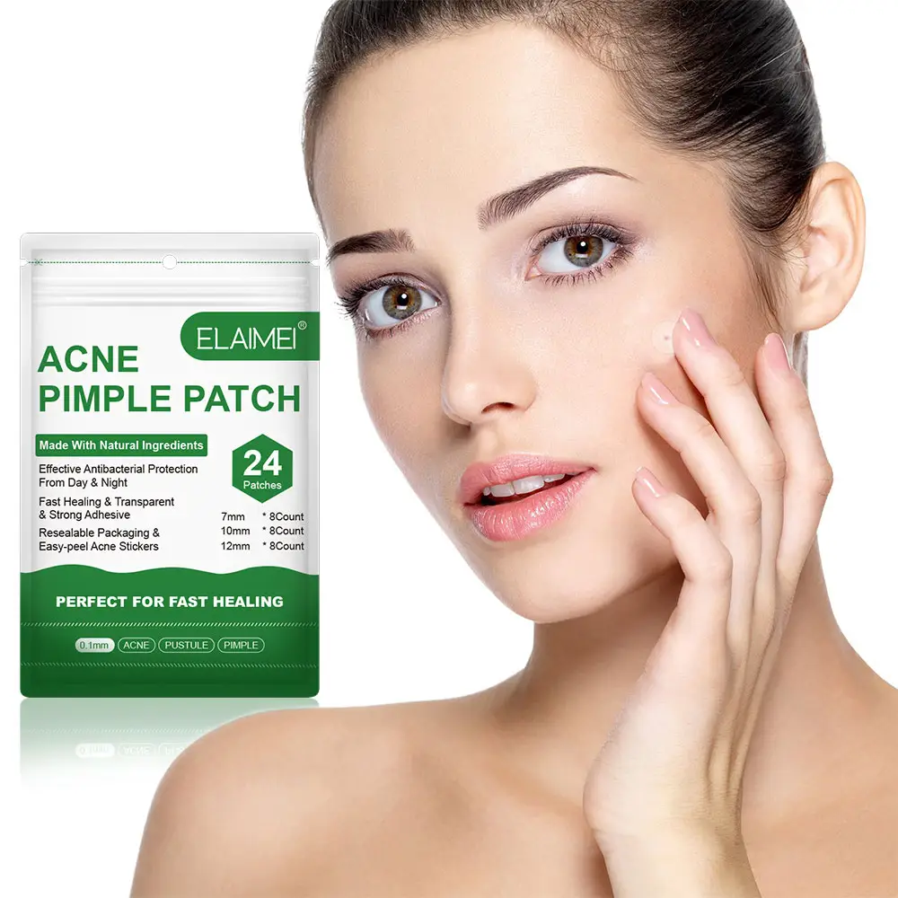 Elaimei adesivo hidrocoloide, tratamento de acne à prova d'água, adesivo de espinhas, adesivo mestre para acne