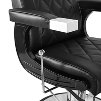 Fauteuil de Barbier Hydraulique Classique Noir Personnalisé pour Hommes, Mobilier de Salon de Beauté Antique en Promotion ; Idéal pour Usage Scolaire, Vente en Gros à Prix Abordable