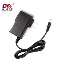 Adaptador de Corriente Personalizado de 12V 1A, Negro, Transformador de 5.5*2.1mm, Fuente de Alimentación de CC de 12W, Adaptador de Pared de 12V 1A con Enchufe Estadounidense