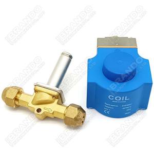 Válvula solenoide de refrigeración EVR6 3/8 ''2 vías SAE 032F8072 para aire acondicionado 12V 24V 110V 220V 230V DC AC - Product Image 2