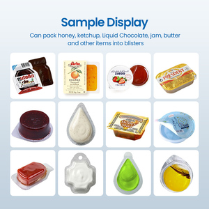 Machine d'emballage sous blister DPP-350 personnalisée, écologique, en aluminium et PVC, pour la sauce au chocolat et le ketchup - Product Image 2