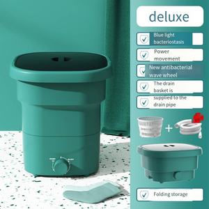 <span class=keywords><strong>Lavadora</strong></span> Portátil Mini Plegable de 24L, Funcionamiento Silencioso con Temporizador, Función de Centrifugado, Fácil Almacenamiento para Ropa de Bebé en el Hogar - Product Image 6