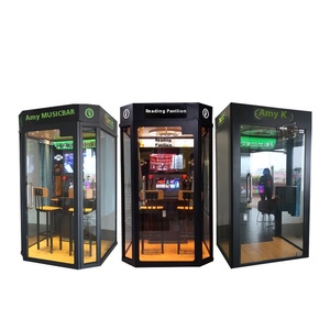 Mini KTV Room Self-Service a casa macchina da canto Mobile giochi a gettoni per centro commerciale Sweeping Code K caning Room - Product Image 3