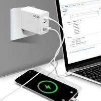 CE/ROHS-zertifizierte 65W Gan Supers chnell ladegeräte Adapter 2 USB-C PD Laptop Ladegerät QC3.0 Handy-Lade adapter