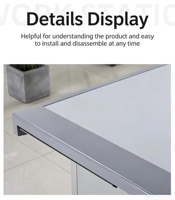 Console de surveillance pour trois personnes, 1710*900*750mm ; Console de centre de commande ; Poste de travail central incurvé sur mesure.