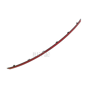 Volkswagen Touareg Rear Bumper Reflective Strip Red <b>ABS</b> 19-23 Model Fitment - Product Image 2