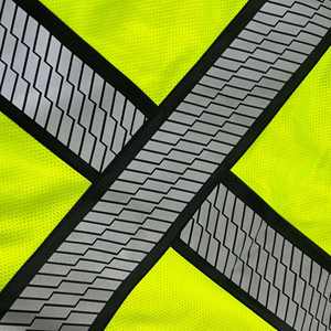 Chaleco de Seguridad Reflectante Personalizable con Múltiples Bolsillos, Alta Visibilidad ANSI Clase 2, Amarillo, 100% Poliéster Malla, Logotipo Personalizado, Cierre de Cremallera - Product Image 6