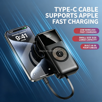 Nuevo Producto: Banco de Energía Portátil de 20000mAh, Carga Rápida de 22.5W, Carga Inalámbrica Magnética de 15W con 4 Cables Integrados y Doble USB