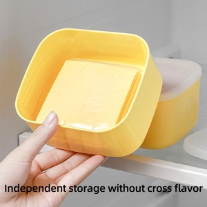 Moderno Contenedor de Mantequilla Hermético de Plástico de 820ml/600ml con Diseño Envolvente para Almacenamiento de Alimentos en la Cocina del Hogar, Apto para Refrigerador - Product Image 6