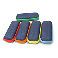 Boîte à lunettes pour myopie en tissu denim à couleurs personnalisées