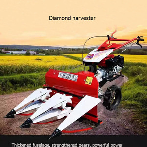 Trattore ambulante chili mietitore/verde pepe stelo cutter mietitore mietitore mietitore macchina usata motore diesel azionata - Product Image 2