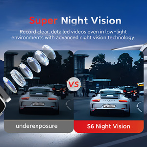 4K WIFI 스타라이트 야간 투시 듀얼 렌즈 차량용 DVR 블랙박스 전후방 비디오 레코더 주차 모니터 기능 탑재 - Product Image 5