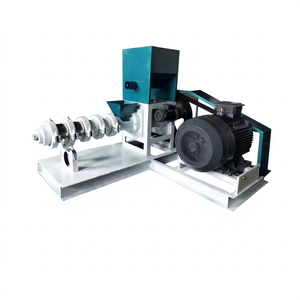 Machine extrudeuse à vis simple pour la production de granulés d'aliments pour poissons, avec moteur, capacité de 120-150 kg/h, taille des granulés de 0,9-15 mm - Product Image 1