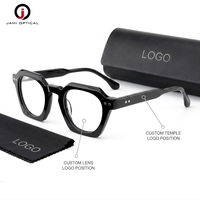 Vente en gros Nouvelles Lunettes Rétro Artisanales à Monture en Acétate Fabrication de Lunettes Prêtes à l'emploi Montures de Lunettes Homme