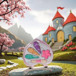 Tournesol coquille coeur bonbons <span class=keywords><strong>papillon</strong></span> fraise en forme de plastique semblant <span class=keywords><strong>maquillage</strong></span> ensemble pour enfants CPC certifié couleur boîte emballée - Product Image 6