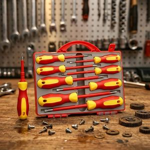 8-in-1 Insulated Electrician's <b>Screwdriver</b> <b>Set</b> <b>Phillips</b> Flathead for Household Repair & Telecommunications Cross-Border Access - Product Image 1