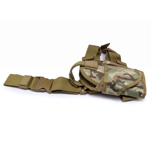 GS02 Khaki Green Black Camouflage Waist and Leg Fix <b>Attach</b> Tools Holsters <b>Molle</b> Platform - Product Image 3