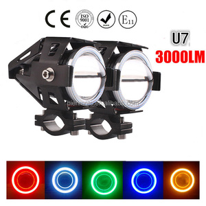 Phare de moto LED 10 w 12V, 3000lm, feux antibrouillard, lampe décorative, système d'éclairage pour motos, U7 - Product Image 4