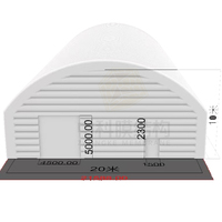 Tente gonflable modulaire à grande échelle, chapiteau gonflable pour événements, abri de stockage