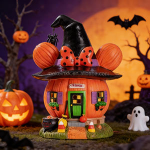 Decoración para Fiesta <span class=keywords><strong>de</strong></span> Halloween, Casa <span class=keywords><strong>de</strong></span> Calabazas <span class=keywords><strong>de</strong></span> <span class=keywords><strong>Minnie</strong></span>, Figura <span class=keywords><strong>de</strong></span> Resina, Adorno Espeluznante para Casa Embrujada, Bar y Escritorio - Product Image 4