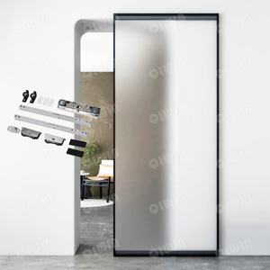 Système de porte coulissante invisible à cadre en aluminium à prix avantageux, en stock, pour la maison - Product Image 5