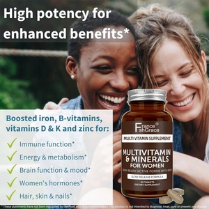 Complément multivitaminé haute puissance pour femmes, soutient la fonction immunitaire, santé, 60 comprimés, comprimés multivitaminés - Product Image 6