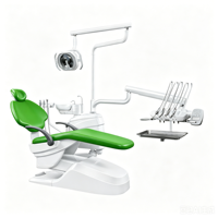 Fauteuil dentaire ergonomique de fabricant dentaire avec capteur LED, unités de pièces à main dentaires et système de contrôle silencieux