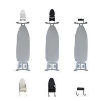 Planche à repasser professionnelle en acier pour hôtel avec design sculpté et porte-vêtements, housse en coton pliable européenne pour vêtements